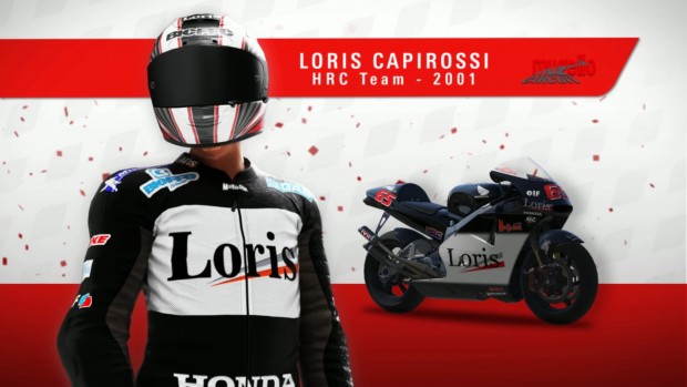 La stupenda livrea 2001 di Capirossi.