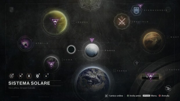 Screenshot della mappa di Destiny: Il Re dei Corrotti.