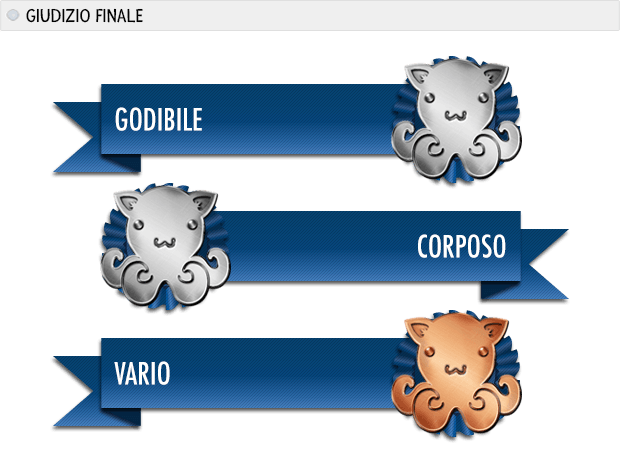 chibi robo slash polipi: godibile argento, corposo argento, vario bronzo