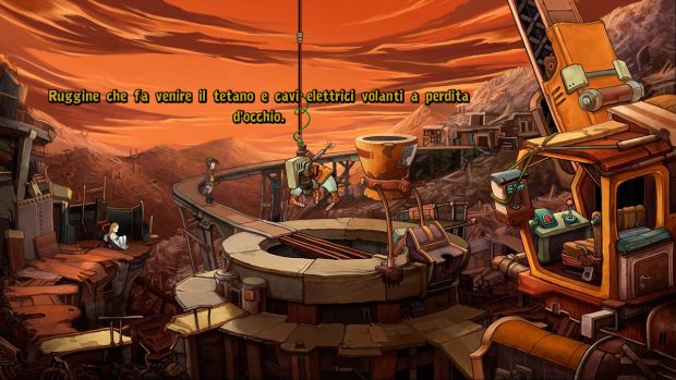 Una calzante descrizione, visiva e narrativa, del pianeta Deponia.